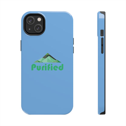 Purified Elevate Light Blue Phone Cases