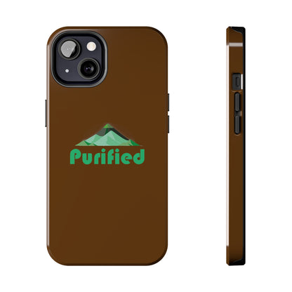 Purified Elevate Brown Phone Cases